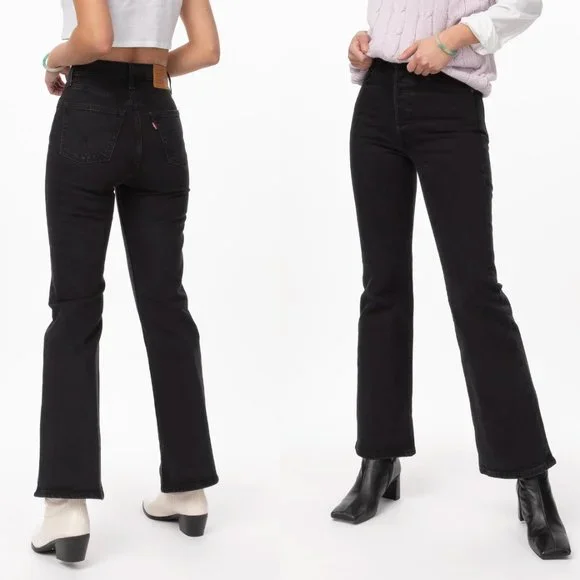 Levi's Women's Black Boot Cut Jeans - Picture 2 of 10